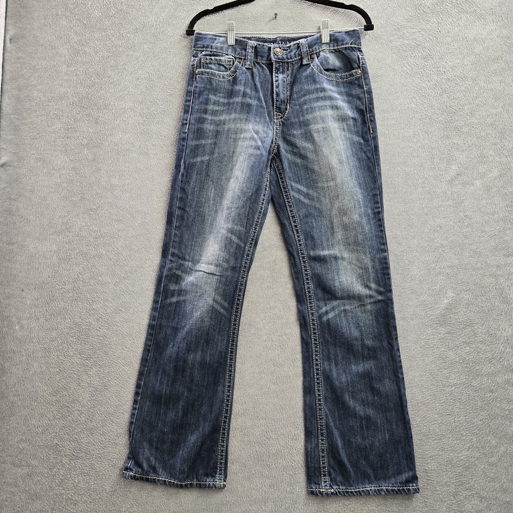 Cody James Women Jeans 20‎ Blue Denim Embroidered 28" Inseam